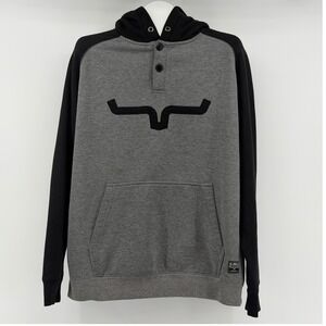 Kimes Ranch Hoodie Mens M Pullover Fleece Western Graphic Logo Ranch Rodeo